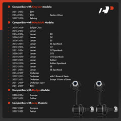 A-Premium angled detail of stabilizer link highlighting durable steel shaft for durability