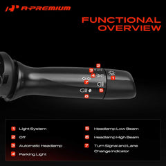 A-Premium side profile lever highlighting ergonomic shape for familiar operation