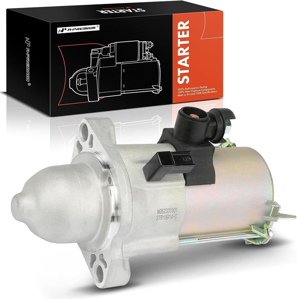 A-Premium starter front view showing compact design and reliable fit
