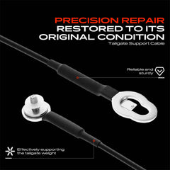 A-Premium exposed steel wire core detail highlighting high-density strength and durability benefit