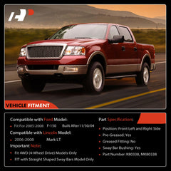 A-Premium front sway bar link assembly highlighting durable steel construction