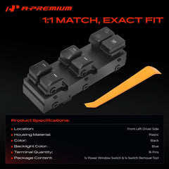 A-Premium switch back with 16-pin connector for correct wiring