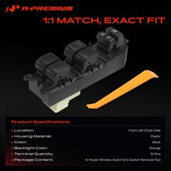 A-Premium switch orange backlight detail improves nighttime visibility