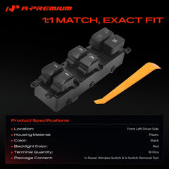 A-Premium switch side profile showing button layout for easy operation