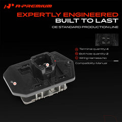 A-Premium male pin terminals detail ensuring reliable contact and performance