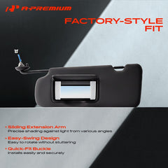 A-Premium vanity mirror and light detail providing quick-touch convenience