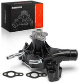 A-Premium front view of water pump showing mounting flanges and exact fit