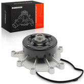 A-Premium front view of water pump showing bolt pattern and fitment benefit