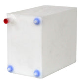 A.A front view of full tank showing compact shape and durable storage benefit