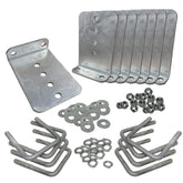 A.A 8-pack front view showing brackets and corrosion-resistant finish