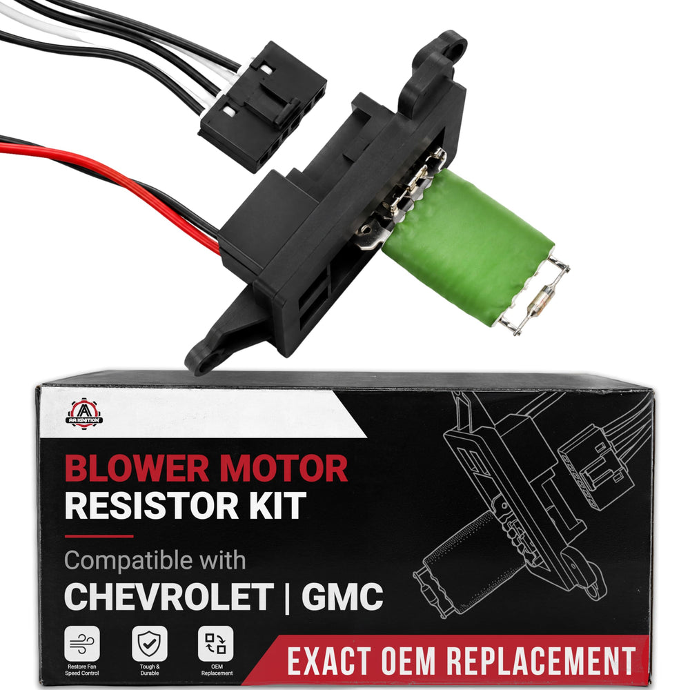 AA Ignition front view of blower resistor showing complete assembly and secure fit