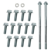 A.A oil pan bolt kit front packaging showing included bolts and washers for easy identification and fit