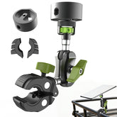 Ablian clamp front view showing robust mount and secure fit benefit quick setup