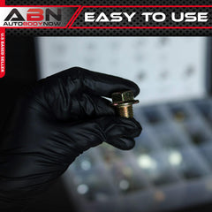 ABN plug thread close-up showing precision threads for secure fit benefit
