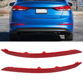 Abodvu front view of both Elantra rear reflectors showing exact fit
