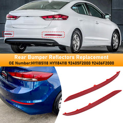 Abodvu reflectors installed on Elantra bumper restoring rear visibility