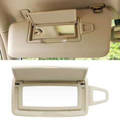 Abodvu front view of light beige visor cover shows clean replacement and fit