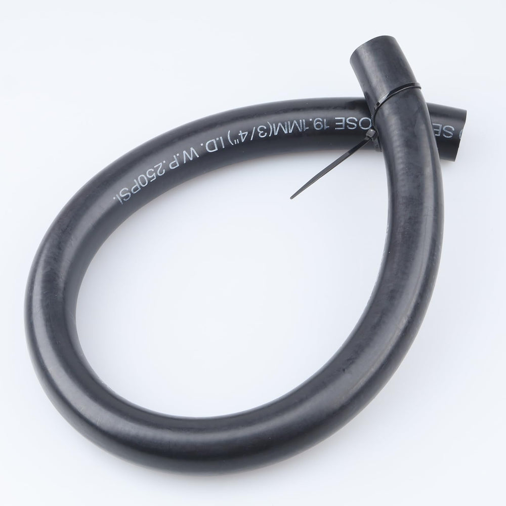 AC PERFORMANCE front view of 2ft push-on hose showing labeling and fitment benefit