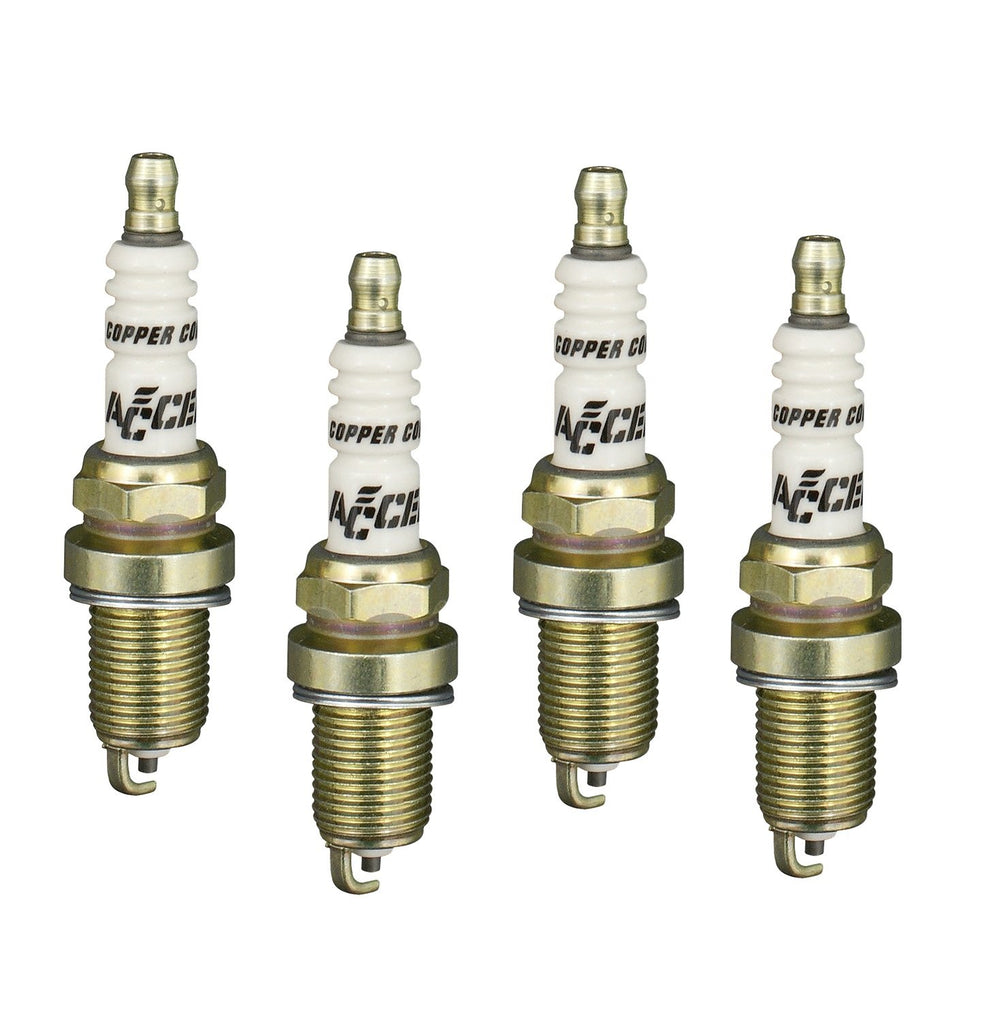 ACCEL shorty spark plug front view showing compact design and easy installation benefit