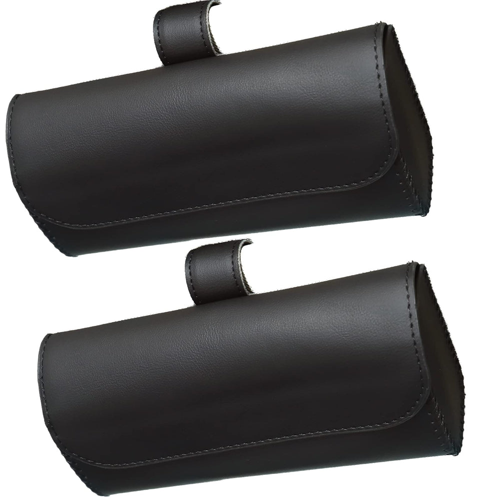 Accmor front view showing two visor-mounted eyeglass holders for tidy storage