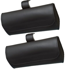 Accmor front view showing two visor-mounted eyeglass holders for tidy storage