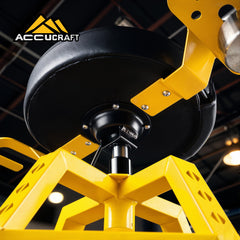ACCUCRAFT contoured backrest detail offering lumbar support and reduced fatigue