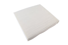 ACDelco CF188 filter media closeup revealing multi-layer non-woven fibers for improved particle capture
