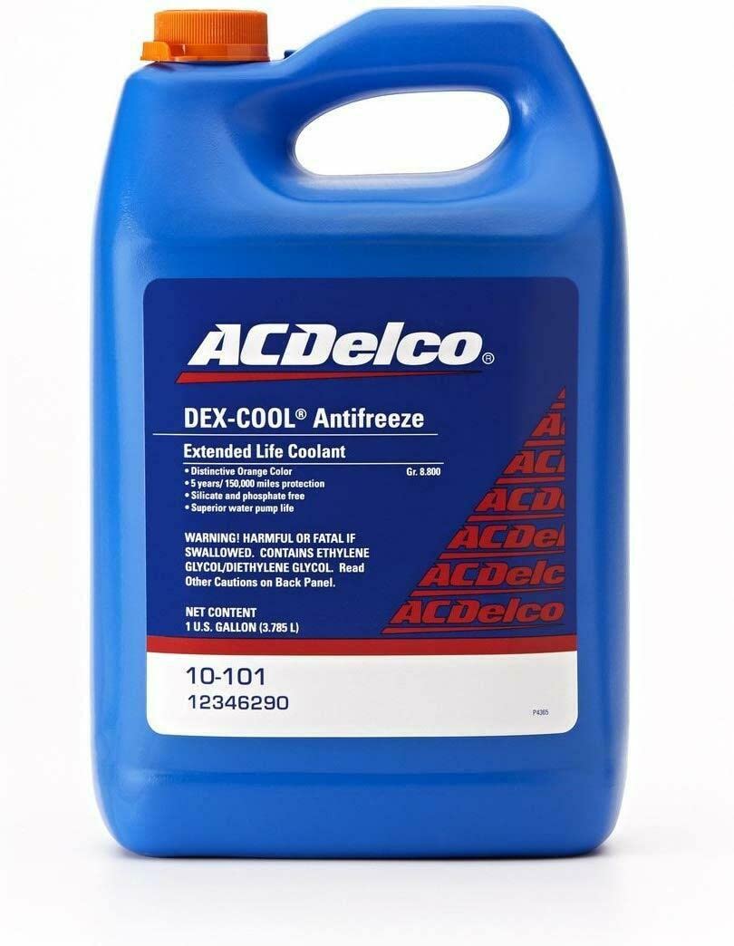 ACDelco jug front label showing orange coolant and OEM identification for easy selection