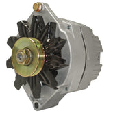ACDelco front view of alternator showing mounting points and connectors, reliable replacement