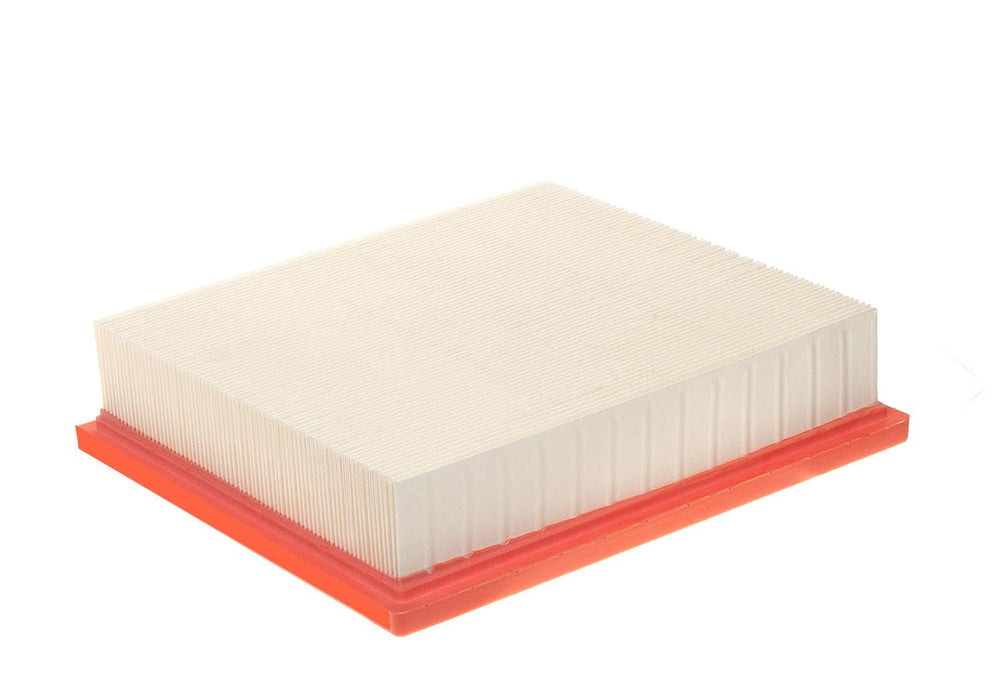 ACDelco Gold front view of air filter showing pleats and gasket, improves engine protection