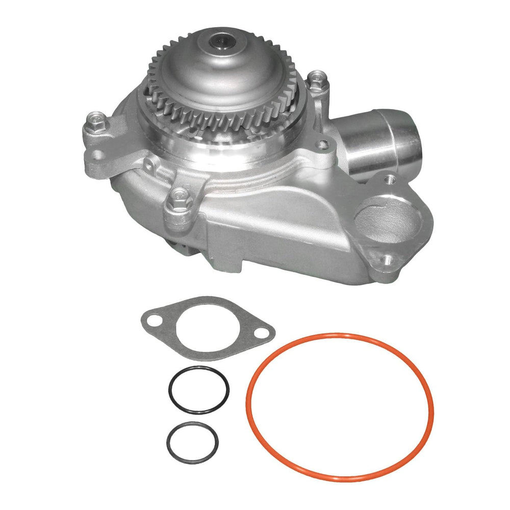 ACDelco Gold front view of boxed water pump showing model and fitment advantage