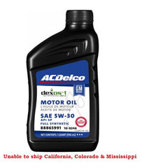 ACDelco pouring oil into engine bay demonstrating clean application and protection