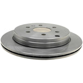 ACDelco rear rotor front face showing hub fit and clean braking surface for reliable stopping