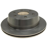 ACDelco rear rotor front view showing precise fit and reliable braking
