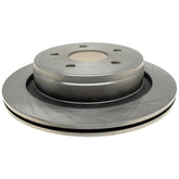 ACDelco rear rotor front view showing solid construction and reliable fit