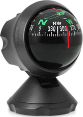 Acdion dashboard compass front view showing clear dial for easy navigation