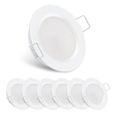 acegoo front view of puck light showing flush modern ceiling finish and improved cabin lighting