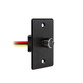 acegoo front panel view showing black aluminum faceplate and knob for neat installation