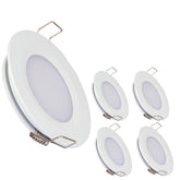 acegoo front view puck light showing clean recessed finish and bright, even illumination