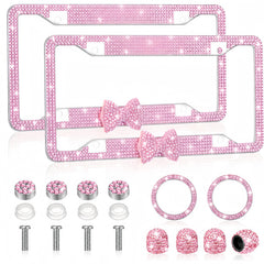 AceOrbit license plate frame front view adds bold polished protection
