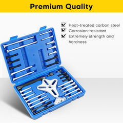 Acymner assortment of bolts and washers arranged to show thread variety for fitment