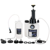 Acymner front view of the complete bleeder kit showing compact layout and portability