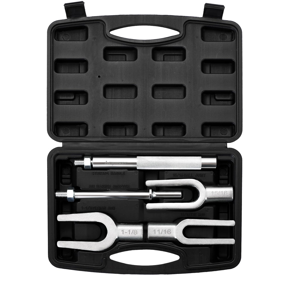 Acymner front view of pickle fork set showing all pieces and benefits of completeness
