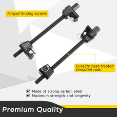 Acymner forcing screw threads and drive end illustrating durability