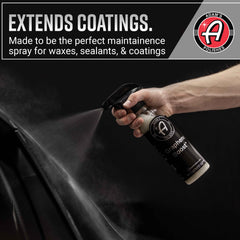 Adam's Graphene Boost applied to car panel with visible gloss improvement