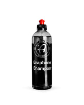Adam's Polishes front label of Graphene Shampoo showing product name and benefits