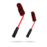 Adam's Polishes front view of angled wheel brush shows full tool and benefits