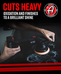Adam's Polishes polish texture on hand showing smooth consistency for easy spread