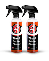 Adam's Polishes front packaging showing two citrus cleaner bottles and clear labeling benefit