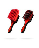 Adam's Polishes front view of wheel and tire brush set showing complete kit and benefits